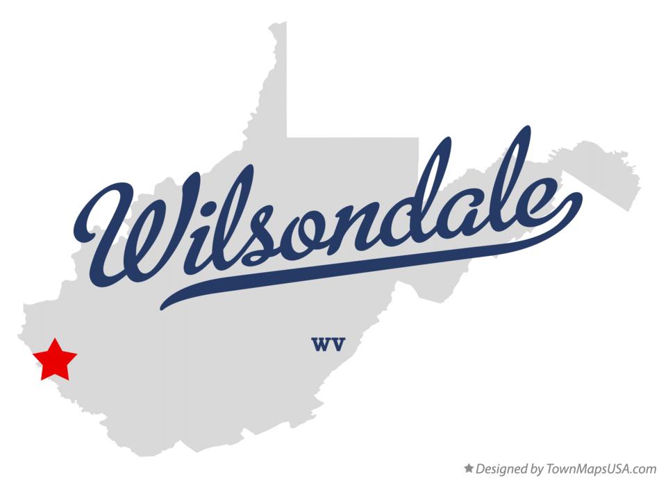 Map of Wilsondale West Virginia WV