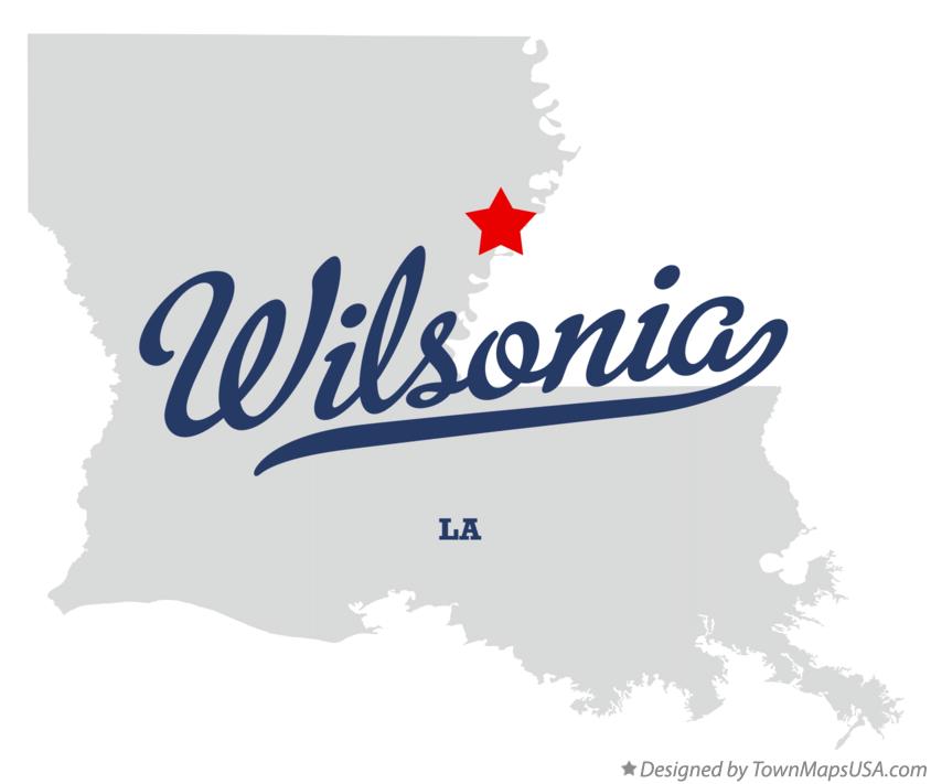 Map of Wilsonia Louisiana LA