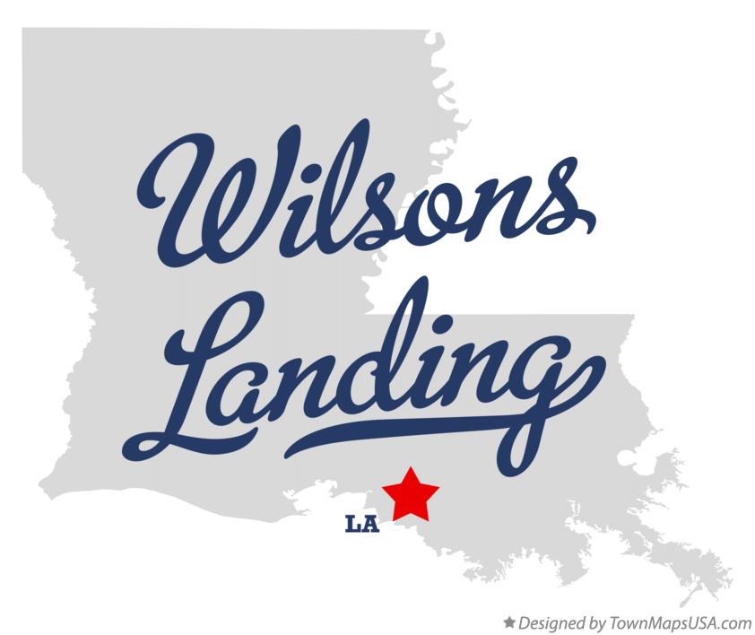 Map of Wilsons Landing Louisiana LA