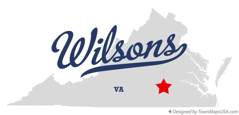 Map of Wilsons Virginia VA