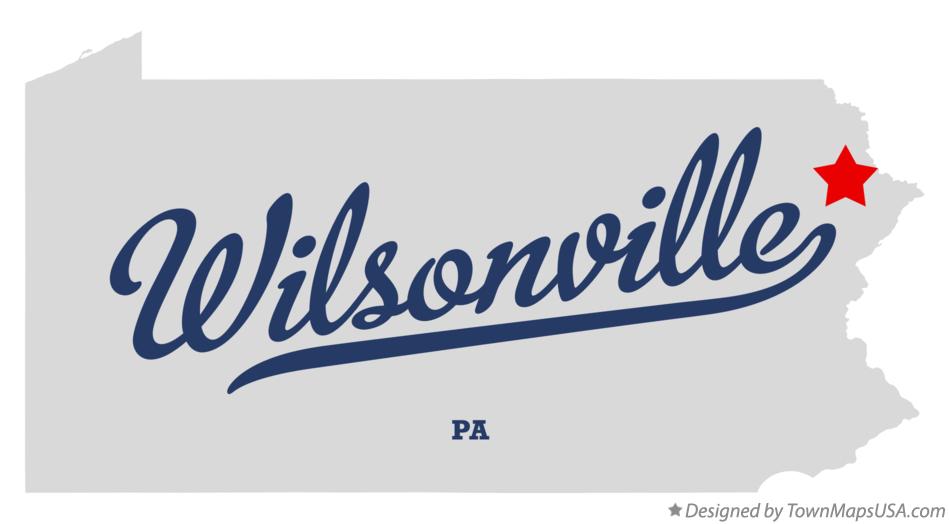 Map of Wilsonville Pennsylvania PA