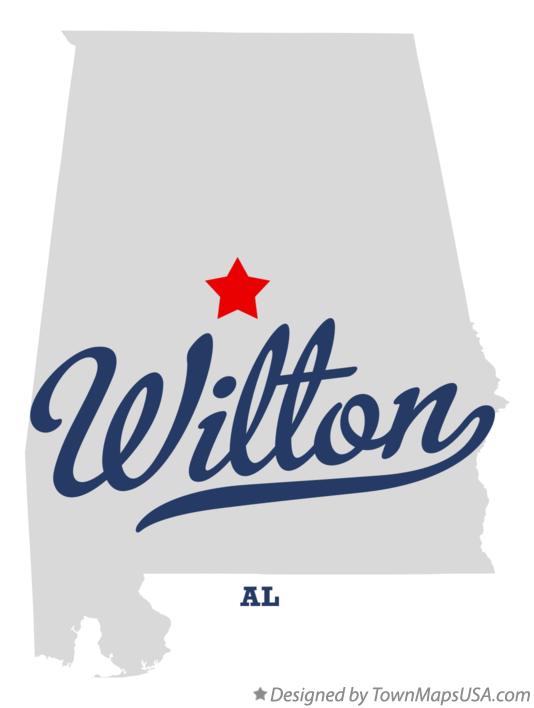 Map of Wilton Alabama AL