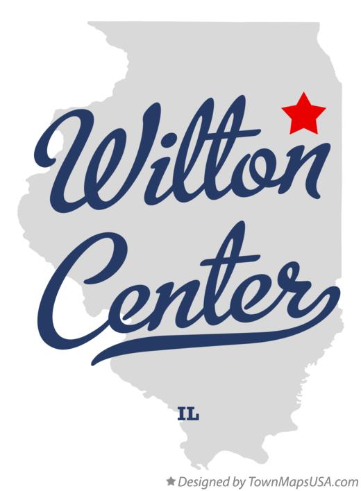 Map of Wilton Center Illinois IL