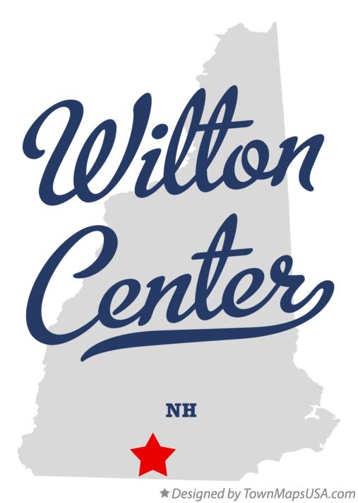 Map of Wilton Center New Hampshire NH