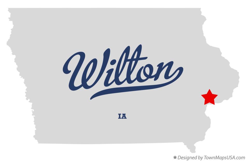 Map of Wilton Iowa IA