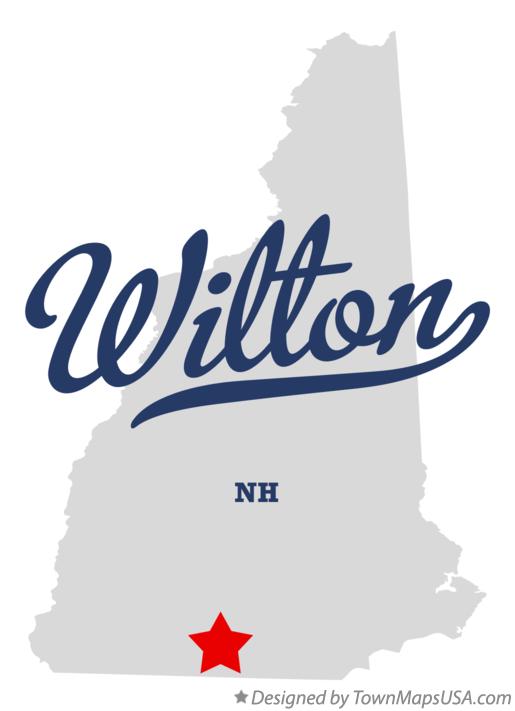 Map of Wilton New Hampshire NH