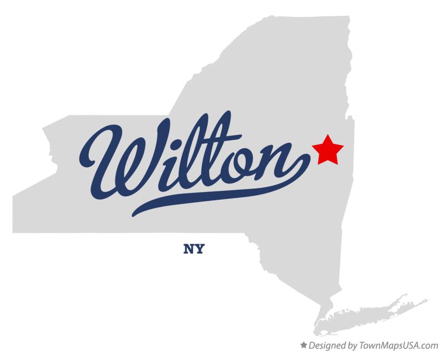 Map of Wilton New York NY