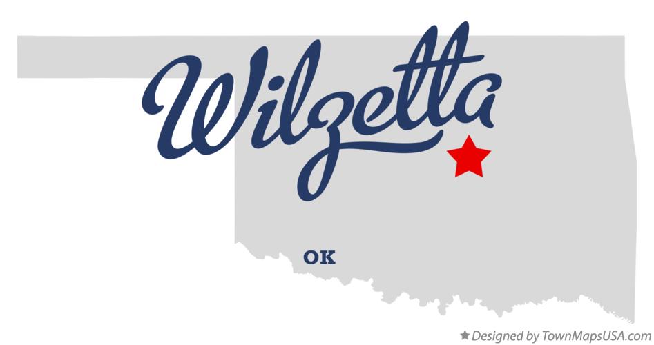 Map of Wilzetta Oklahoma OK