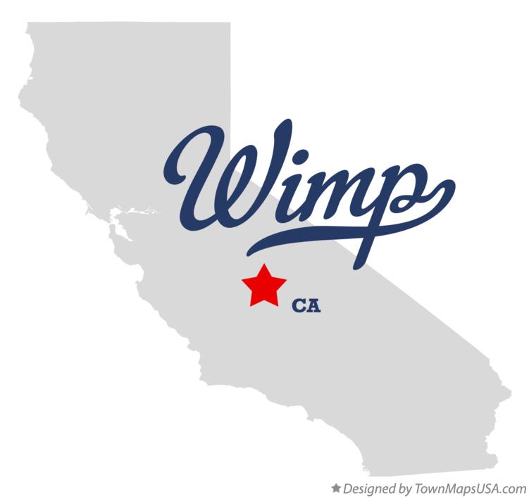 Map of Wimp California CA