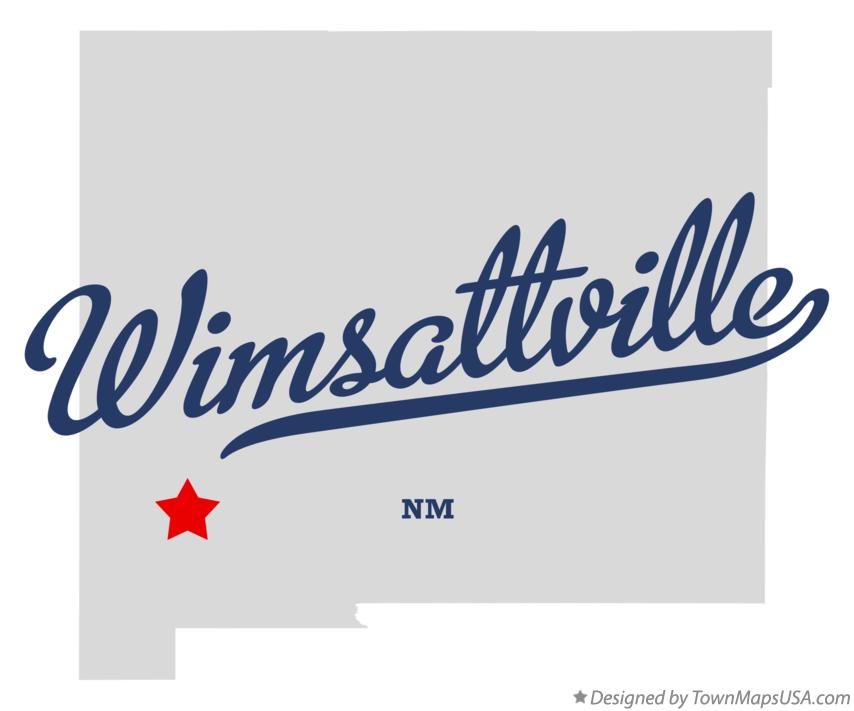 Map of Wimsattville New Mexico NM
