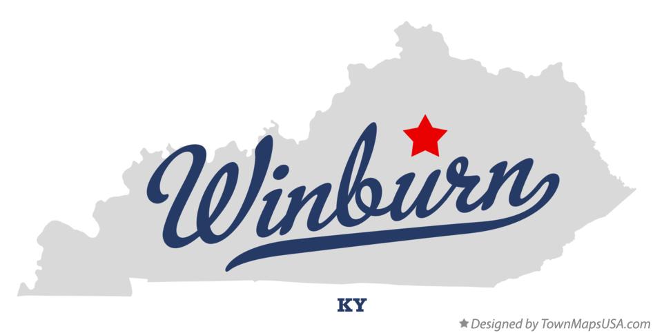 Map of Winburn Kentucky KY