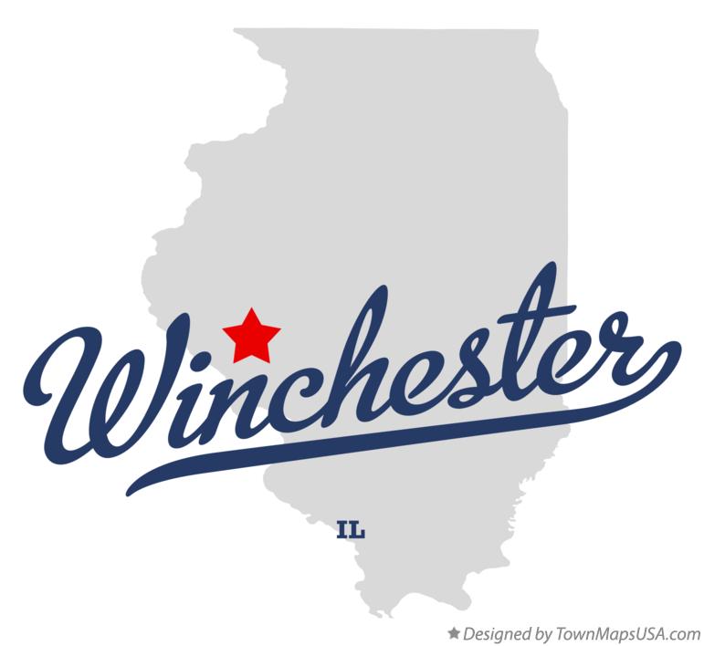 Map of Winchester Illinois IL