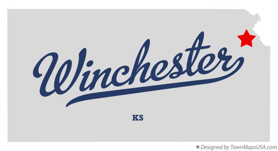 Map of Winchester Kansas KS