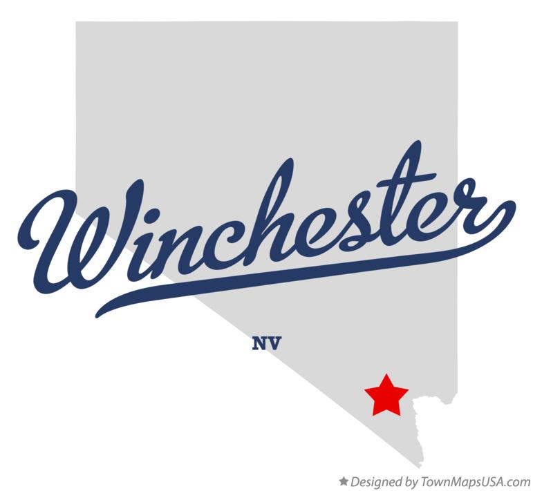Map of Winchester Nevada NV