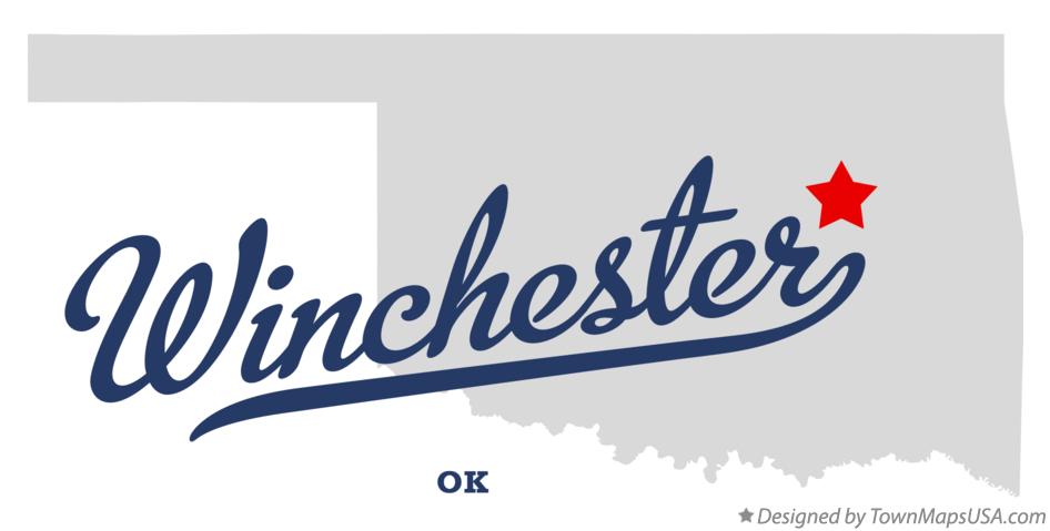 Map of Winchester Oklahoma OK