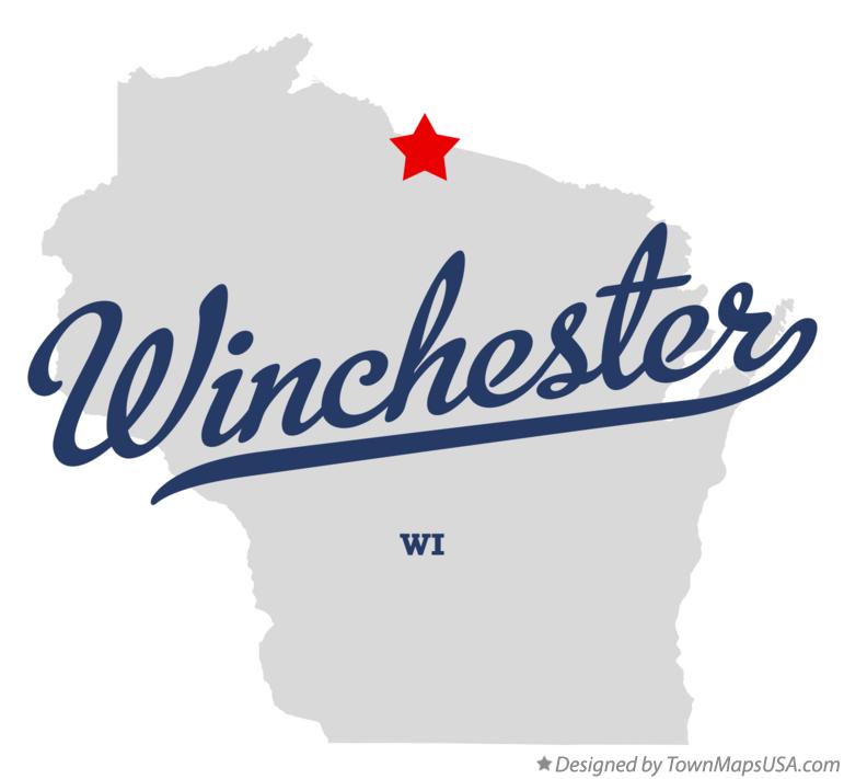 Map of Winchester Wisconsin WI