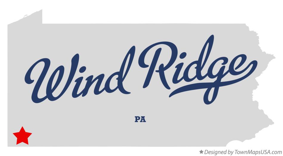 Map of Wind Ridge Pennsylvania PA