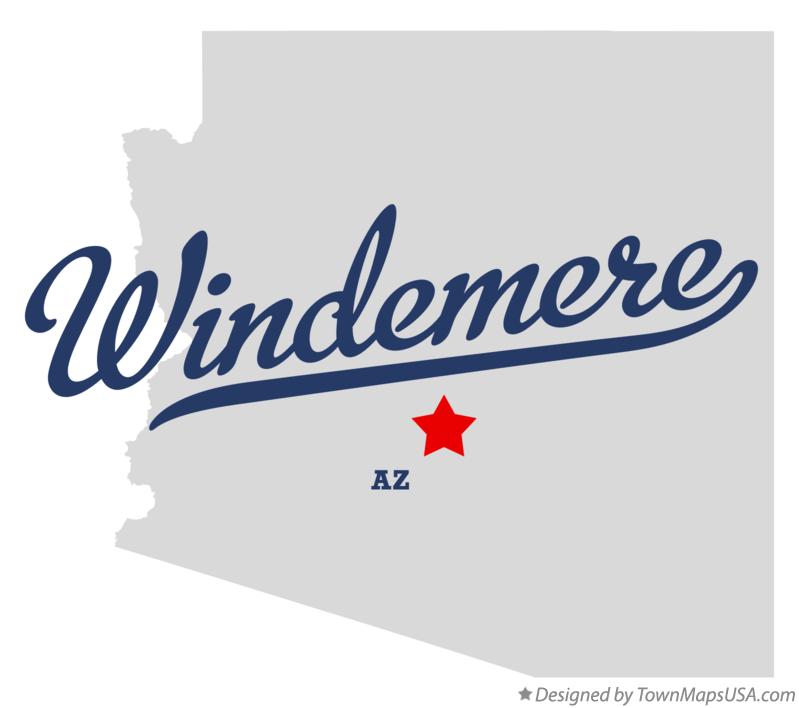 Map of Windemere Arizona AZ