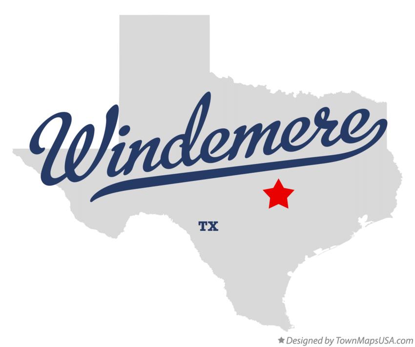 Map of Windemere Texas TX