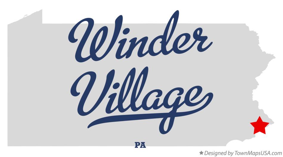 Map of Winder Village Pennsylvania PA