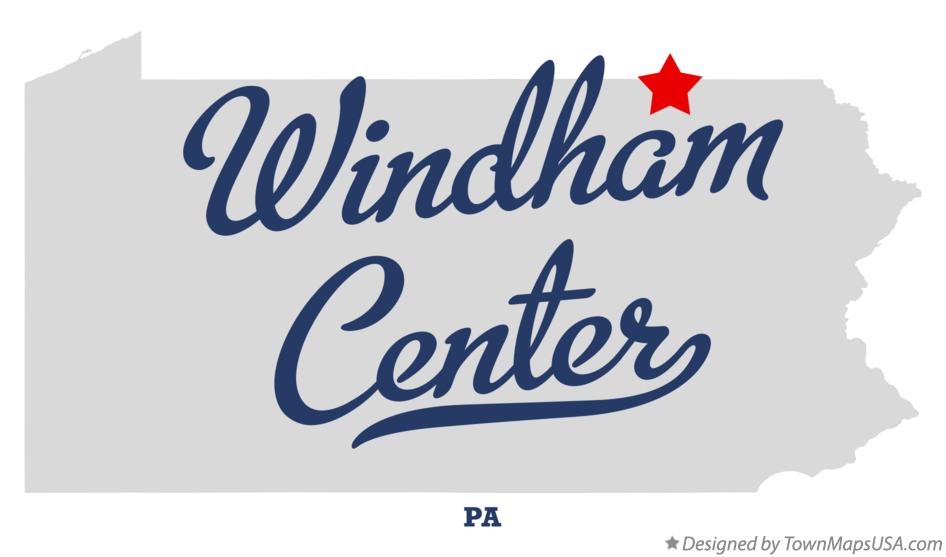 Map of Windham Center Pennsylvania PA