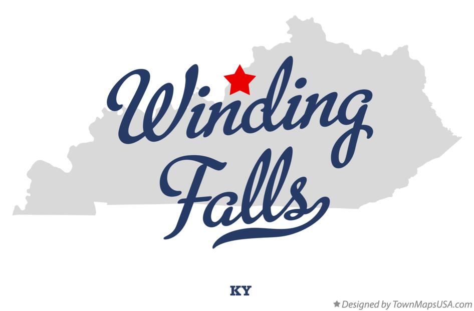 Map of Winding Falls Kentucky KY
