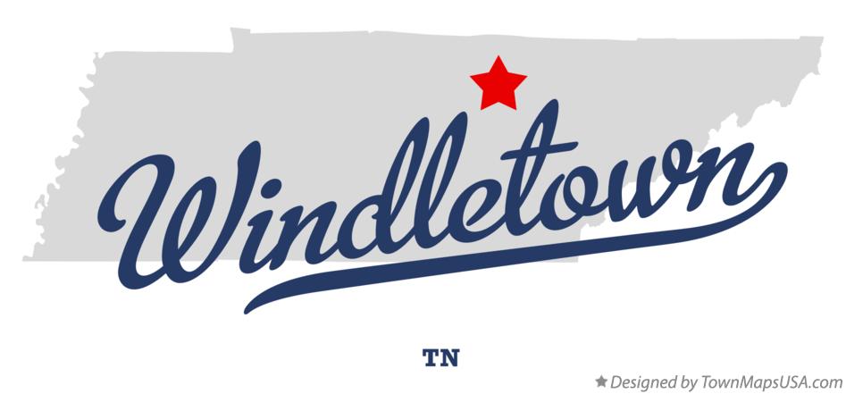 Map of Windletown Tennessee TN