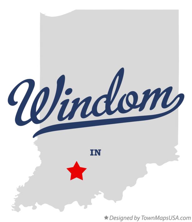 Map of Windom Indiana IN