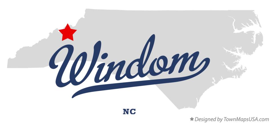Map of Windom North Carolina NC