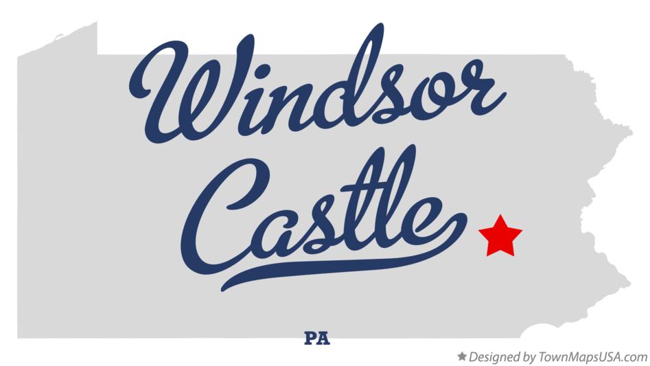 Map of Windsor Castle Pennsylvania PA