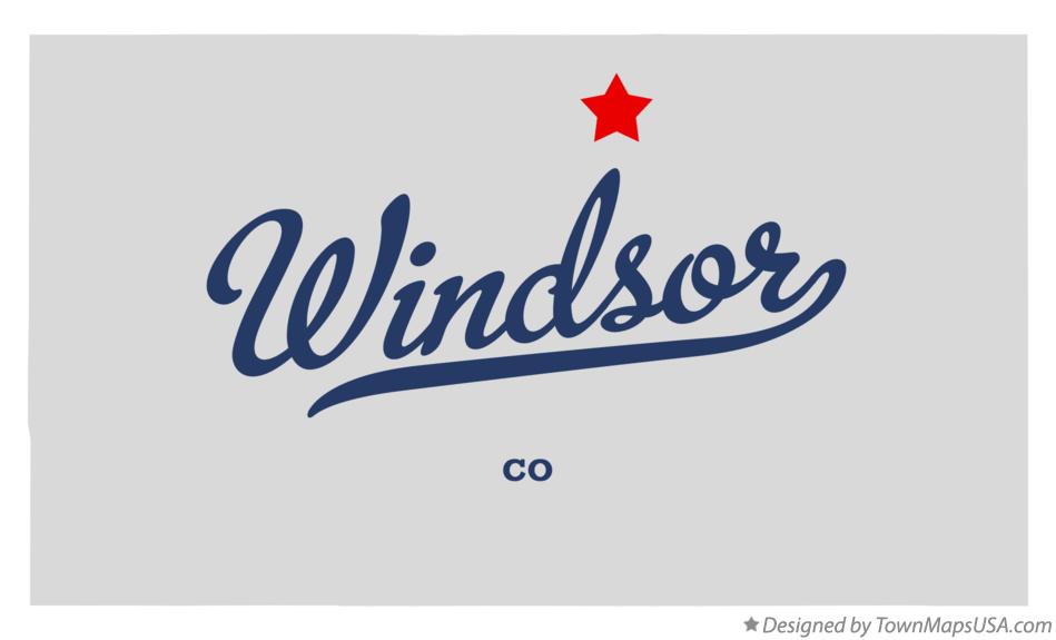 Map of Windsor Colorado CO