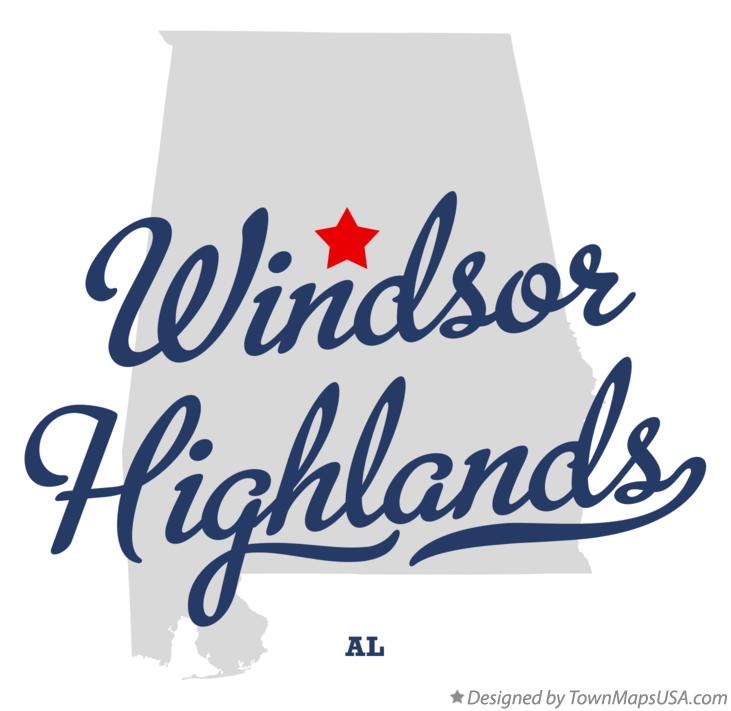 Map of Windsor Highlands Alabama AL