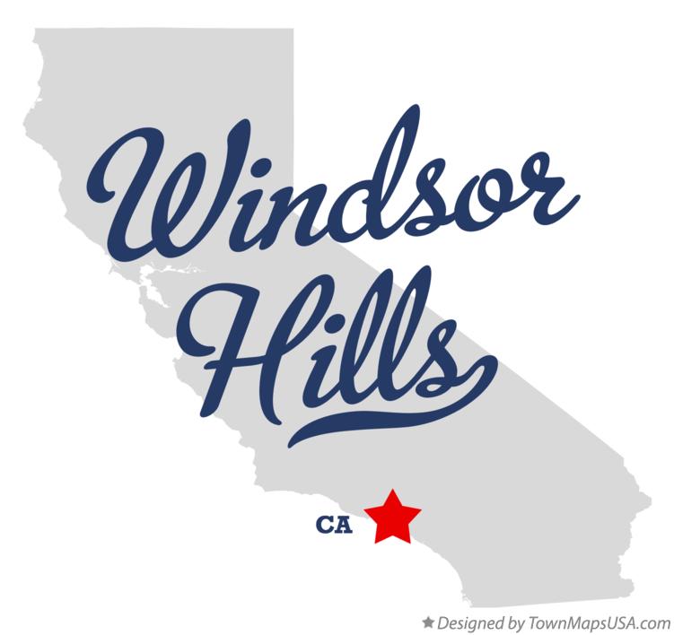 Map of Windsor Hills California CA