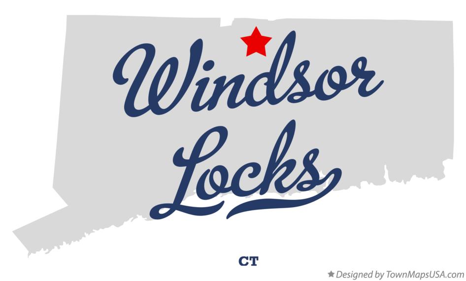 Map of Windsor Locks Connecticut CT