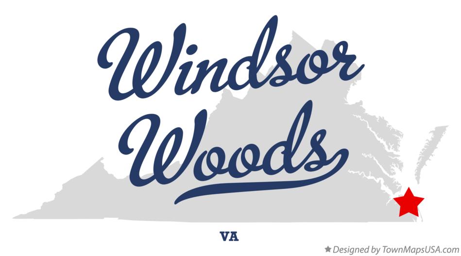 Map of Windsor Woods Virginia VA