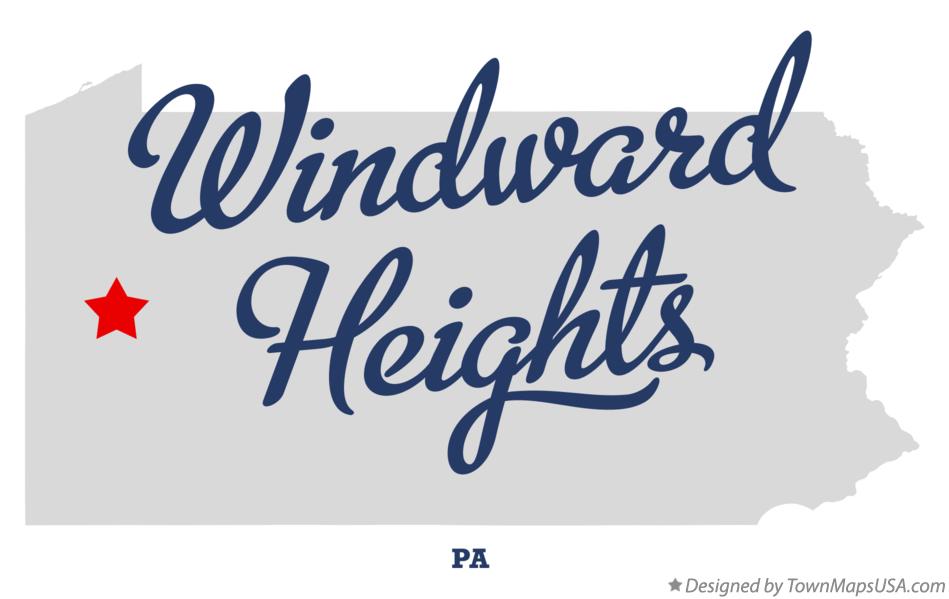 Map of Windward Heights Pennsylvania PA