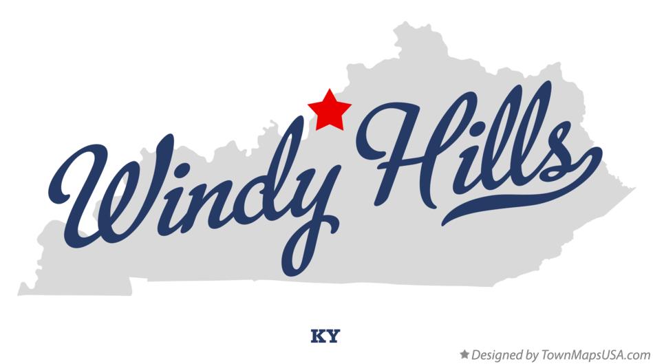 Map of Windy Hills Kentucky KY