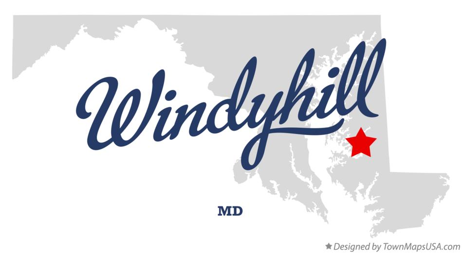 Map of Windyhill Maryland MD