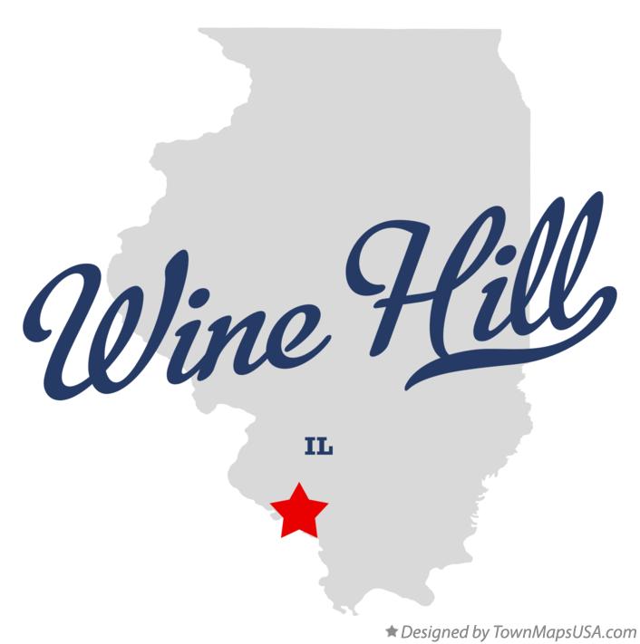 Map of Wine Hill Illinois IL