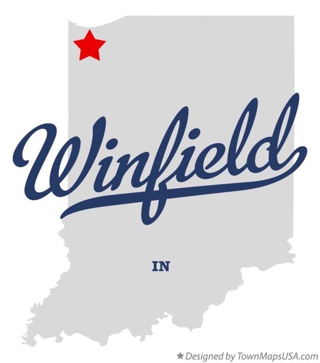 Map of Winfield Indiana IN