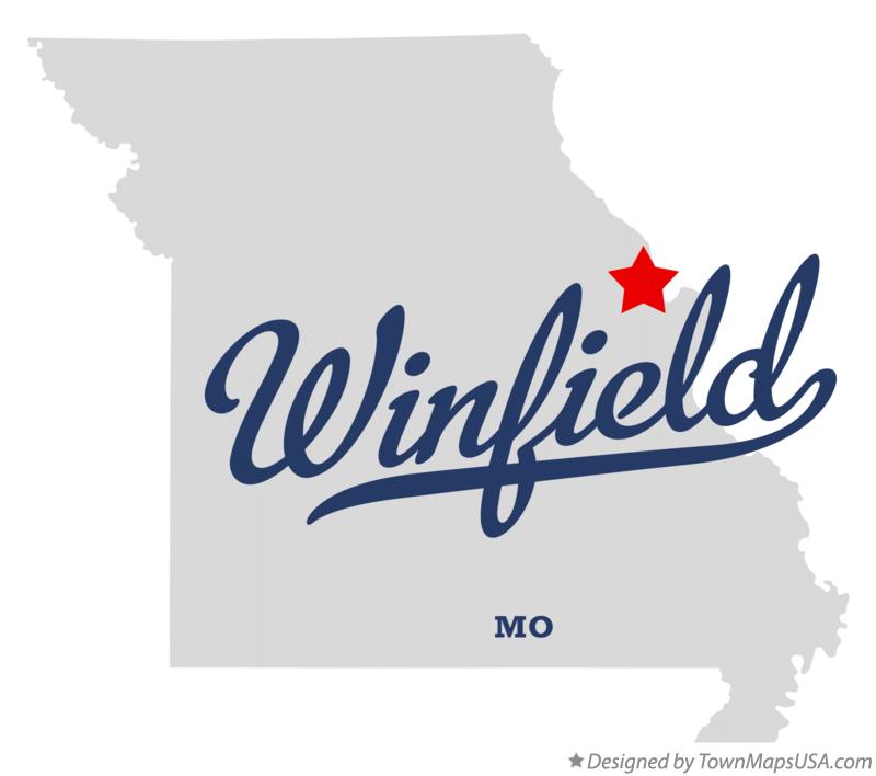 Map of Winfield Missouri MO