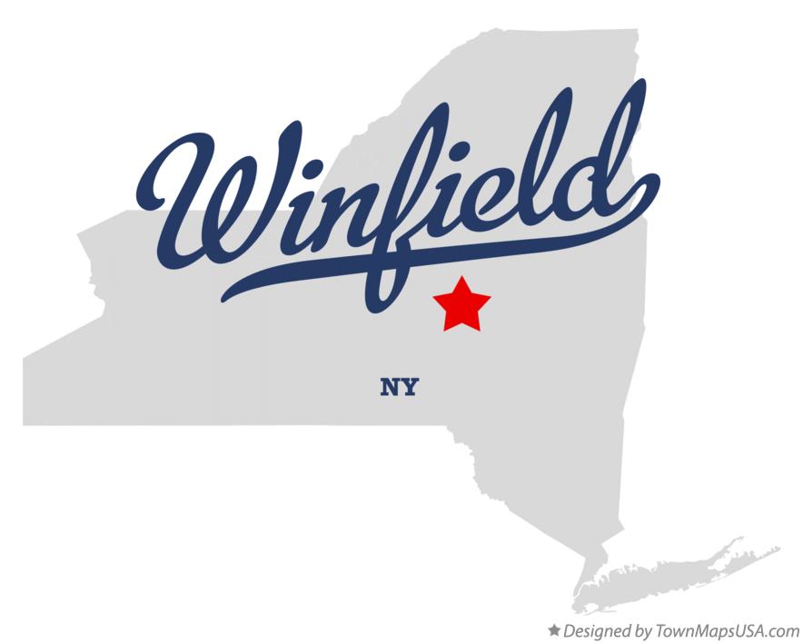 Map of Winfield New York NY