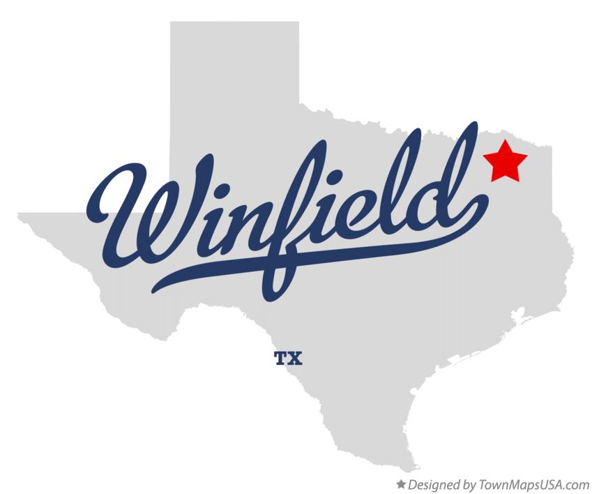 Map of Winfield Texas TX