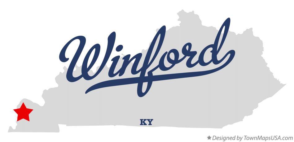 Map of Winford Kentucky KY