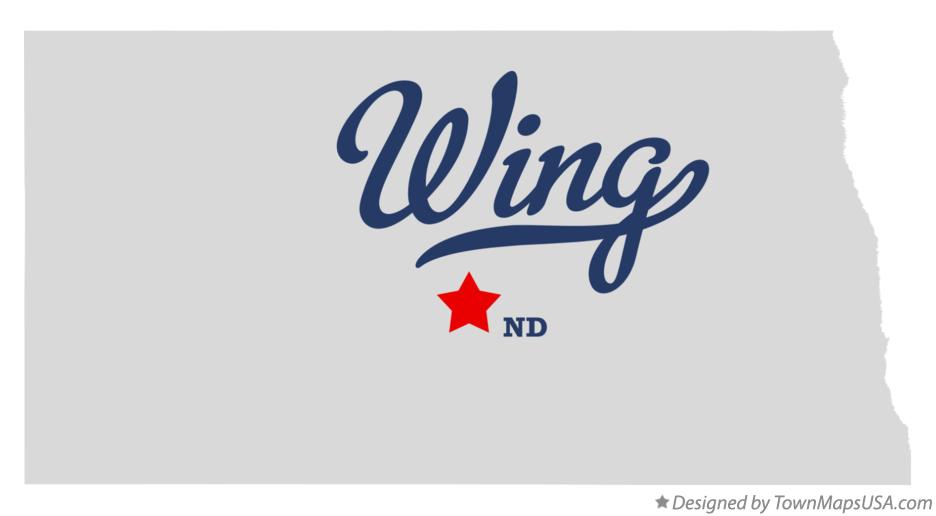 Map of Wing North Dakota ND