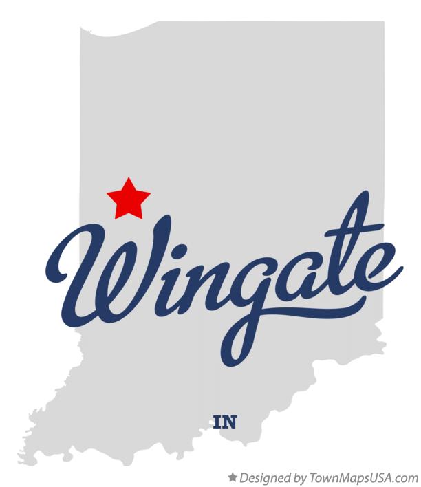 Map of Wingate Indiana IN