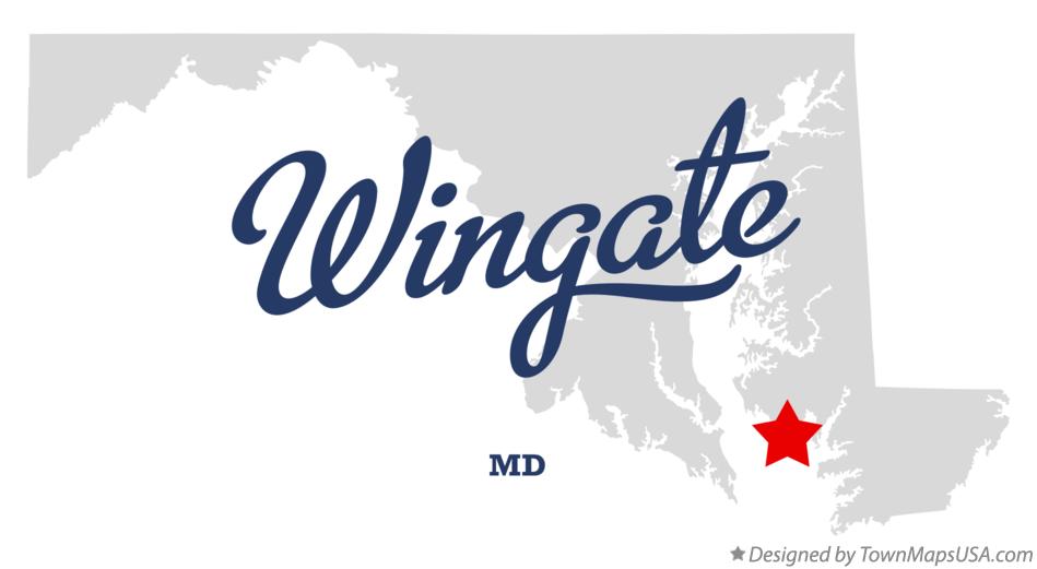 Map of Wingate Maryland MD