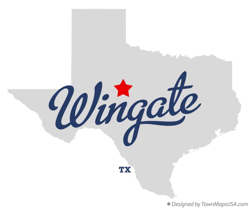Map of Wingate Texas TX