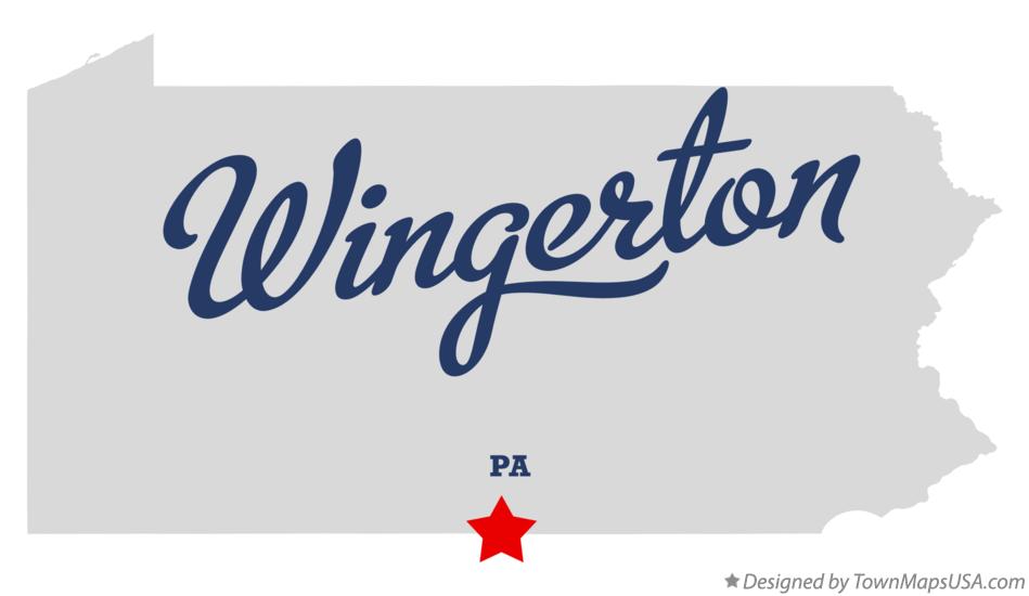 Map of Wingerton Pennsylvania PA