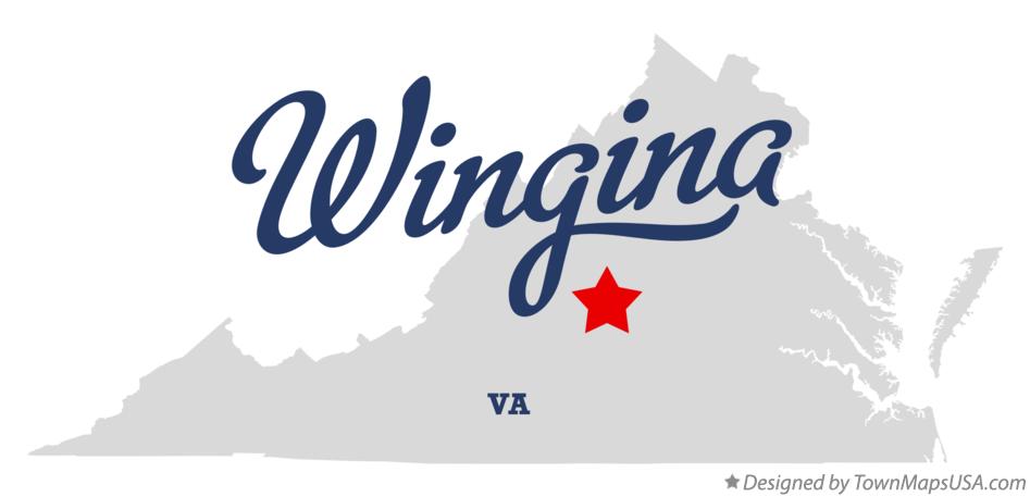 Map of Wingina Virginia VA